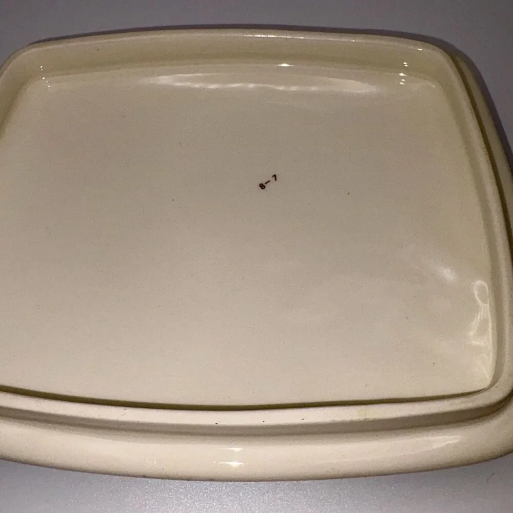 Spode Christmas Tree Covered Trinket Box Dish England